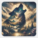 Search for wolf picture stickers Night