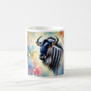 Search for wildebeest mugs Africa