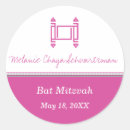 Search for pink bat stickers Mitzvah