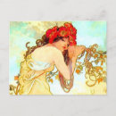 Search for vintage alphonse mucha postcards Woman