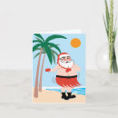 Search for beach santa claus cards Hawaii