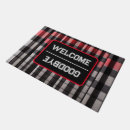 Search for black and red plaid doormats Tartan