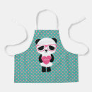 Search for pink panda aprons Girly