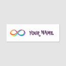 Search for rainbow name tags Autism