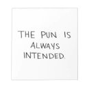 Search for funny puns notepads Humour