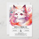 Search for fox birthday invitations Watercolor