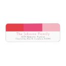 Search for preppy stripes return address labels Pink
