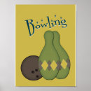 Search for bowling pins and ball art Retro