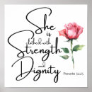 Search for she is clothed strength dignity posters Religious