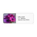 Search for beautiful blooms return address labels Pink