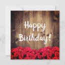 Search for rustic wood birthday cards Floral