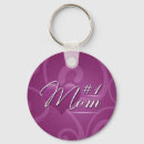 Search for number one rounded key rings Purple