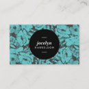 Search for black and teal business cards Makeup artist