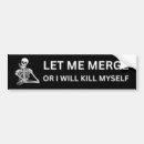 Search for merge bumper stickers Funny