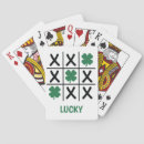 Search for lucky shamrock playing cards St patrick's day