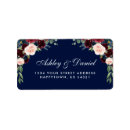 Search for winter wedding return address labels Watercolor floral