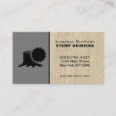 Search for stump removal business cards Cutting