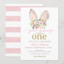 Search for easter 1st birthday invitations Bunny first birthday