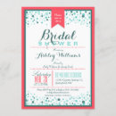 Search for aqua coral invitations Bridal