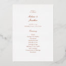 Search for gold foil wedding programmes Simple