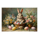 Search for vintage easter bunny Easter rabbit with basket