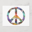 Search for hippie symbols postcards Sixties