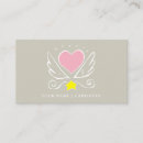 Search for wings business cards Heart