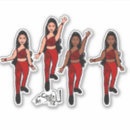 Search for big triangle stickers Red