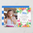 Search for flamingo photo invitations Luau