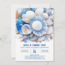 Search for treasure birthday invitations Under the sea