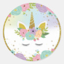 Search for unicorn stickers Round