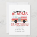 Search for fireman birthday invitations Watercolor