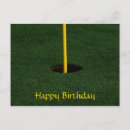 Search for golf party invitation postcards Hole in one