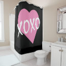 Search for pink black hearts shower curtains Modern