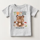 Search for 2nd birthday baby shirts Woodland