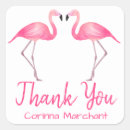 Search for flamingo wedding stickers Thank you