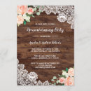 Search for floral wood invitations Vintage