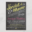 Search for flourish bridal shower invitations Chalkboard