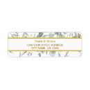 Search for green stripes return address labels Green white gold