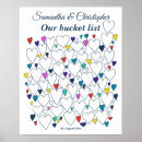 Search for guest lists posters Newly weds