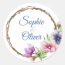 Search for lavender flower wedding stickers Names