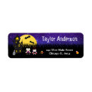 Search for haunted house return address labels Purple