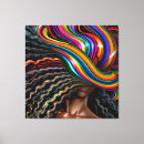 Search for black hair canvas prints Melanin