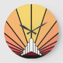 Search for yellow sun clocks Vintage
