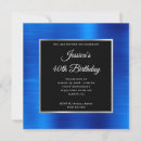 Search for silver black royal blue invitations Modern