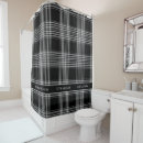 Search for modern shower curtains Black white