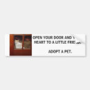 Search for adopt a pet bumper stickers Animals