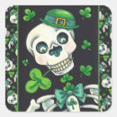 Search for st patricks day skull stickers Lucky