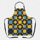 Search for geometric design aprons Yellow