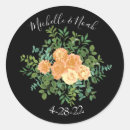 Search for modern floral wedding stickers Rose